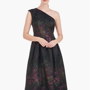 Kay Unger Cara One-Shoulder Gown Sz 10